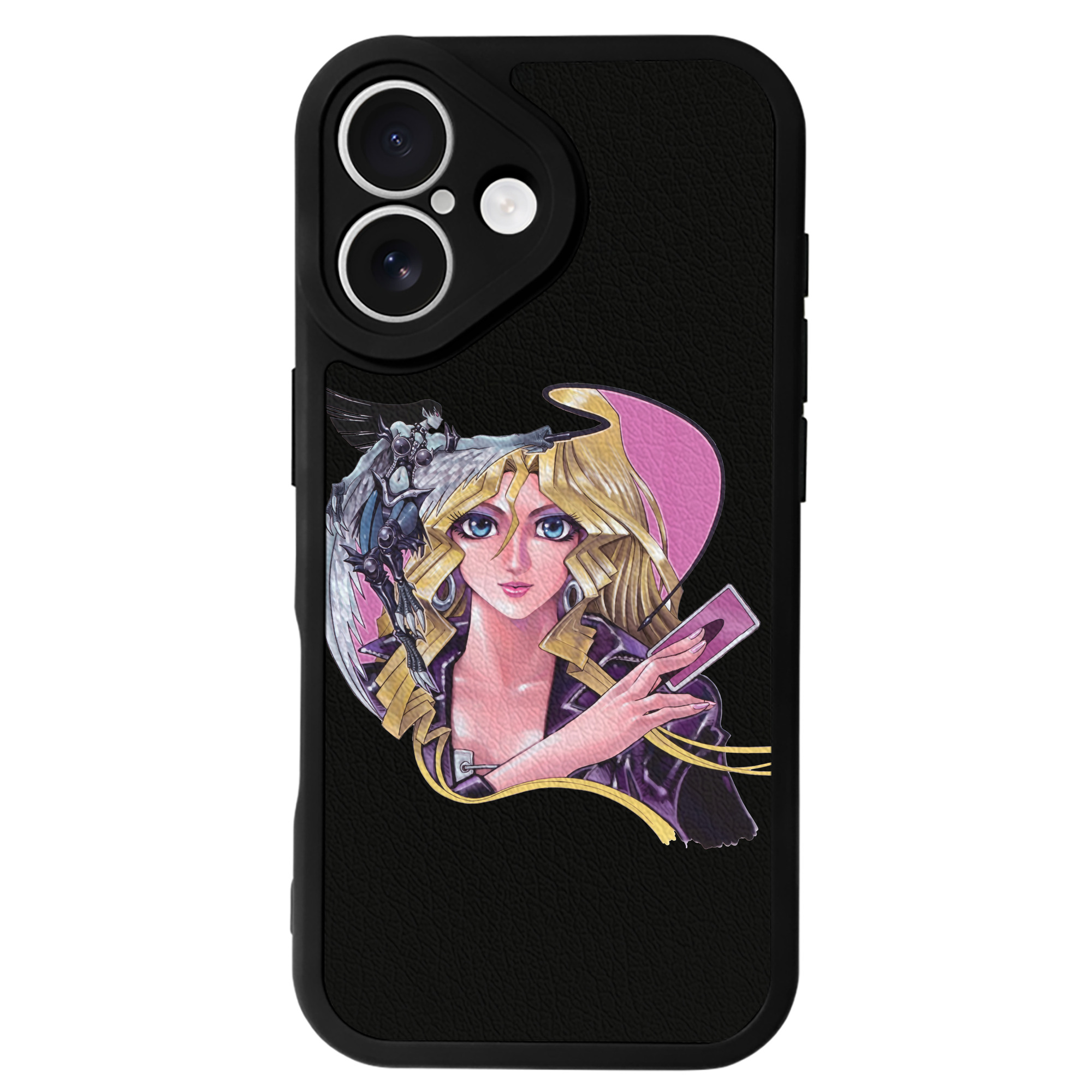 （画像用） 遊☆戯☆王 Yu-Gi-Oh! 【iPhone 16シリーズ対応】シリコンスマホケース（レザー調） 材質：シリコン